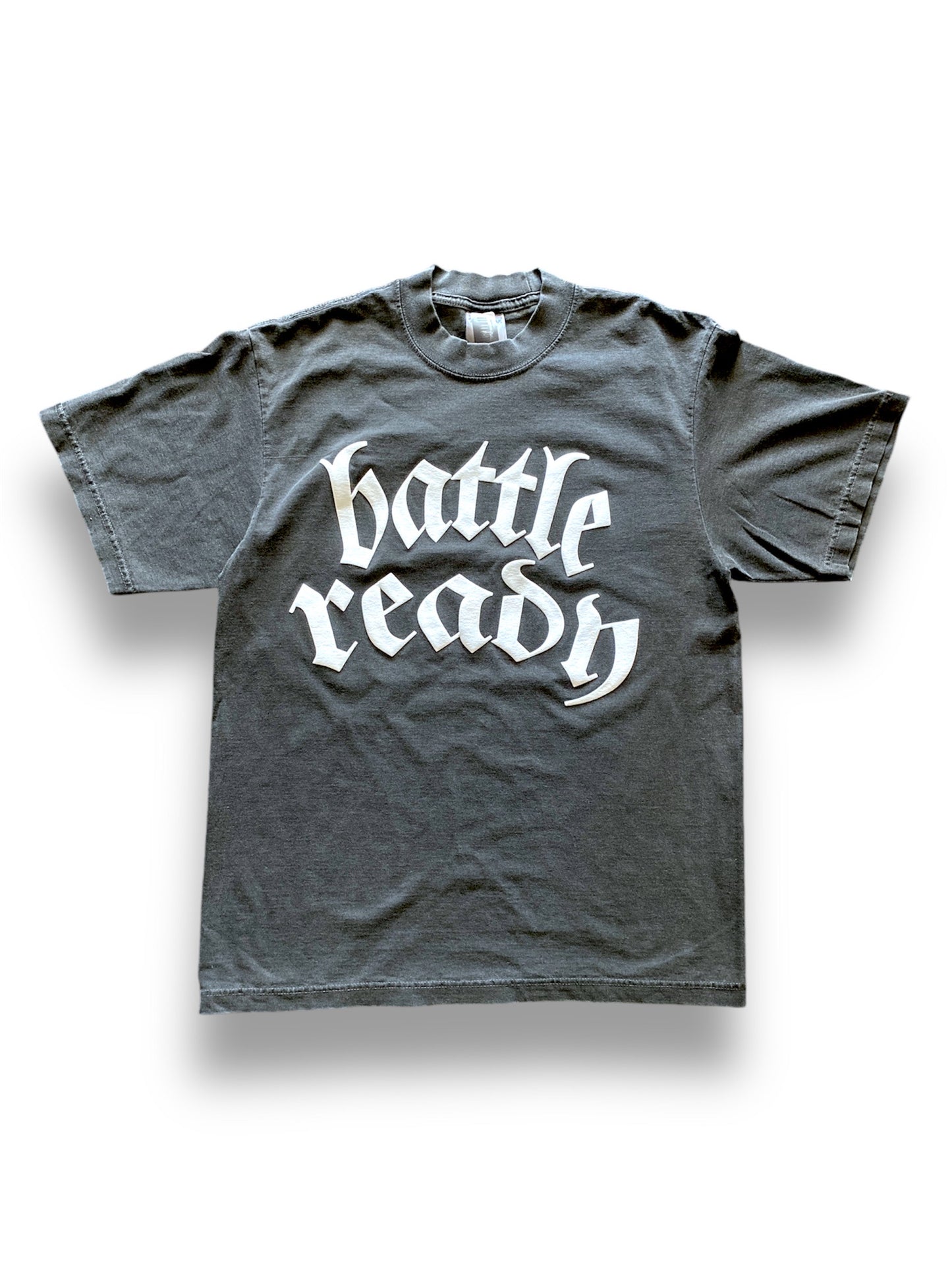 "Battle Ready" Heavyweight tee (Red or Grey)